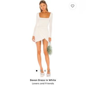 lovers and Friends Devon Dress in White in XS